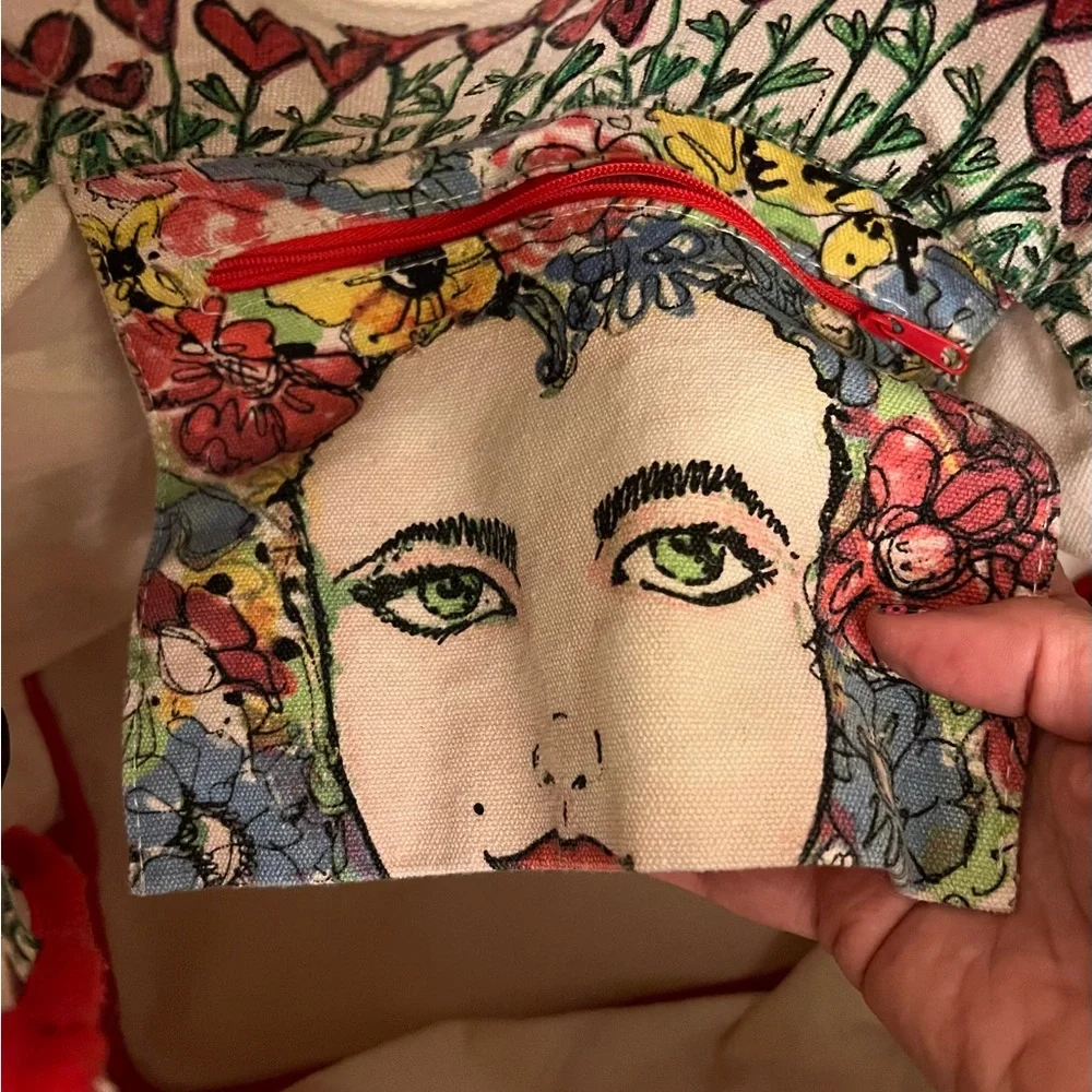 Brighton "Love Tweet" Canvas Tote Bag - Picture 7 of 11